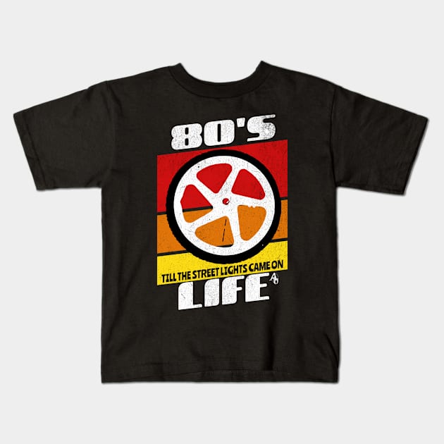 80's Life Kids T-Shirt by anarchyunion